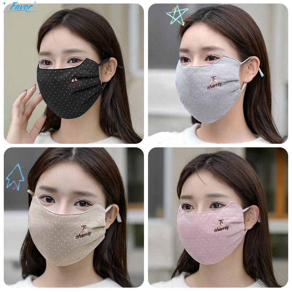 Favio Earloop Mask สำหรับการขี่จักรยาน ปรินท์ลายสนุก สวมซ้ำได้และระบายอากาศดี