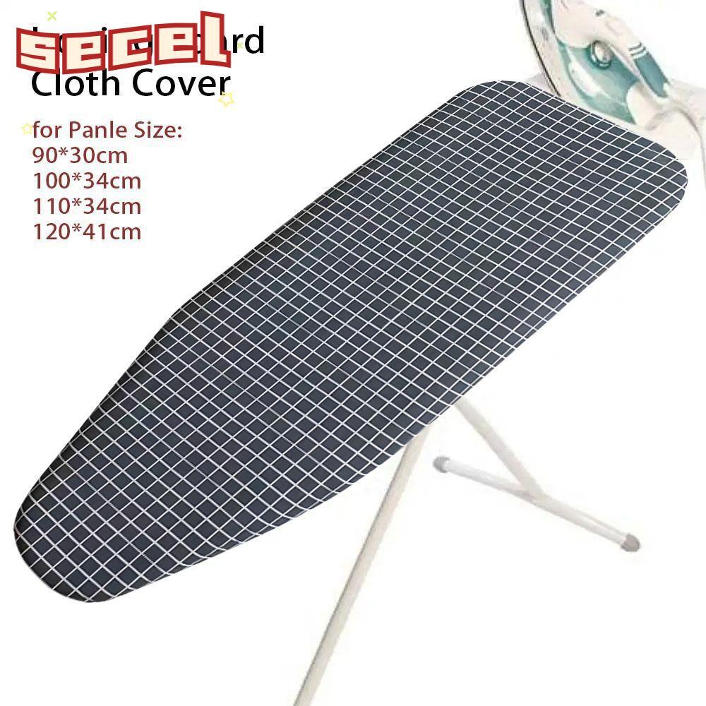 SECEL 1 ชิ้นเหล็กโล่ความร้อน,ผ้าฝ้ายหนา Padding Universal ที่รองรีด,ผ้ายืดหยุ่นขอบคราบทนรีดผ้าสําหรับโต๊ะรีดผ้า
