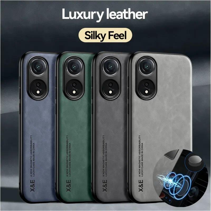 เคสโทรศัพท์กันกระแทกเหมาะสําหรับOPPO A79 A78 A58 A97 A98 A17 A3 A2 5G A57 A60 4Gรถผู้ถือแม่เหล็กDrop