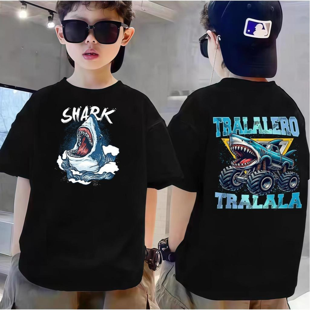 เสื้อยืดคอกลมแขนสั้นสำหรับเด็กผู้ชาย พิมพ์ลาย ZARRR Boys Surfing