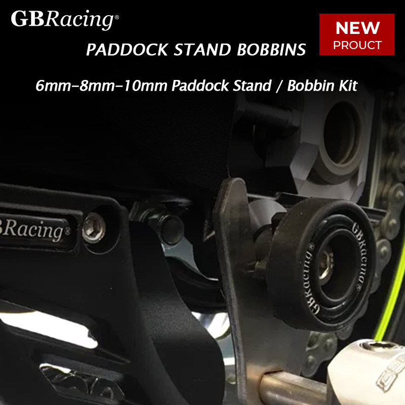 O-GBRacing สําหรับ YAMAHA PADDOCK STAND BOBBINS Bobbin Kit 8mm Paddock Stand 6 มม. - 10 มม. x 1.5 มม