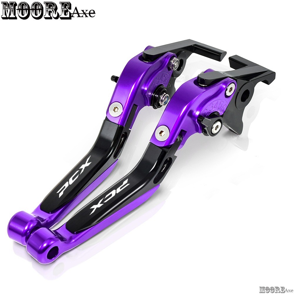 Mooreaxe สําหรับ Honda PCX160 PCX 160 ABS 2018 - 2024 2025 2026 ดัดแปลง CNC อลูมิเนียมคลัทช์เบรครถจักรยานยนต์คันโยกพับปรับขยายได้ Hand Lever NJ01 T1