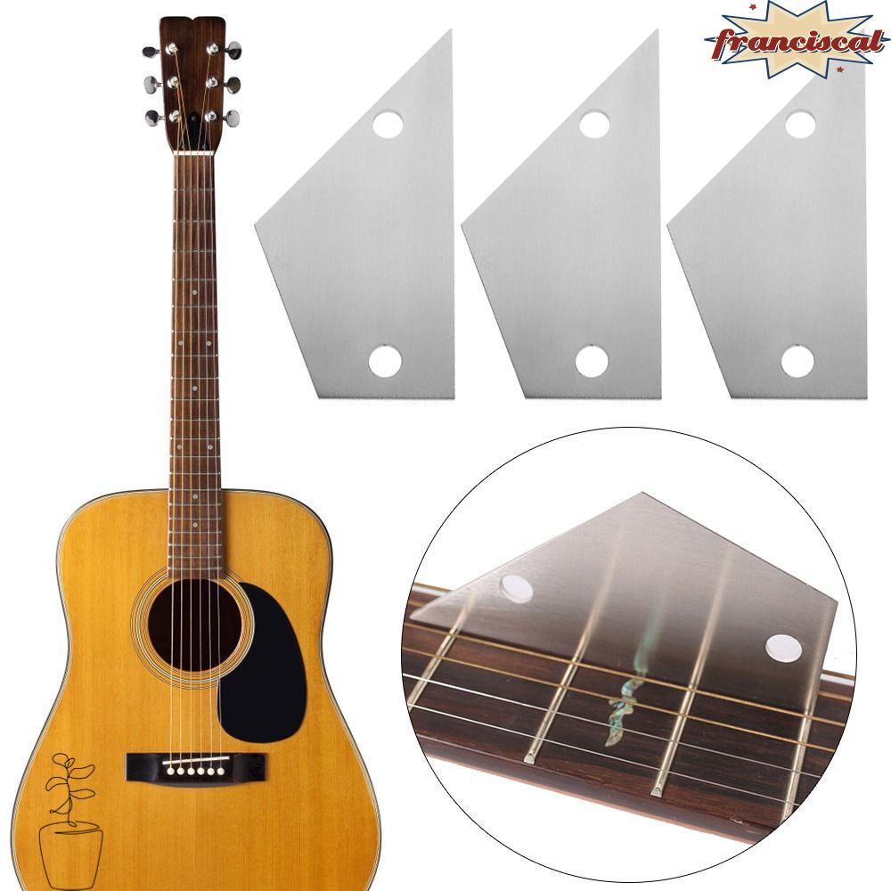 FRANCISCAL Fret Leveling Tool 9.8*0.25*5 ซม. สแตนเลส Fret Rocker ไม้บรรทัดคอกีตาร์