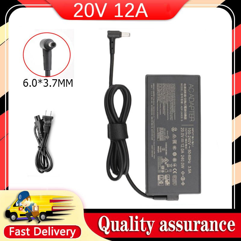 ใหม่ 20V 12A 240W 6.0*3.7 มม.AC แล็ปท็อปอะแดปเตอร์ AC สําหรับ ASUS G17 G713 G713IR K4025R Power Adap
