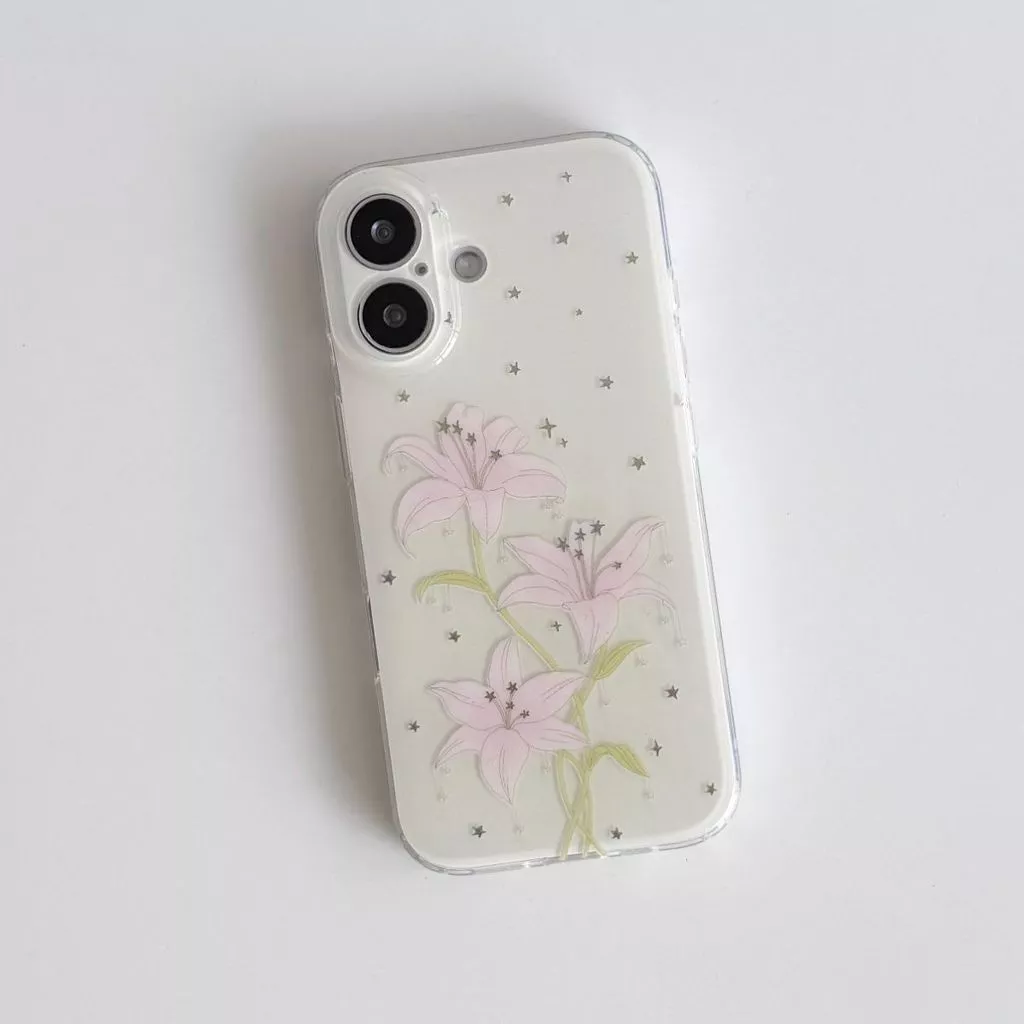 Star Flower เหมาะสําหรับ Apple 17/16promax เคสโทรศัพท์ 15/14/13 หญิง 12/11/XR/XSmax เคสโทรศัพท์ระดับพรีเมียม
