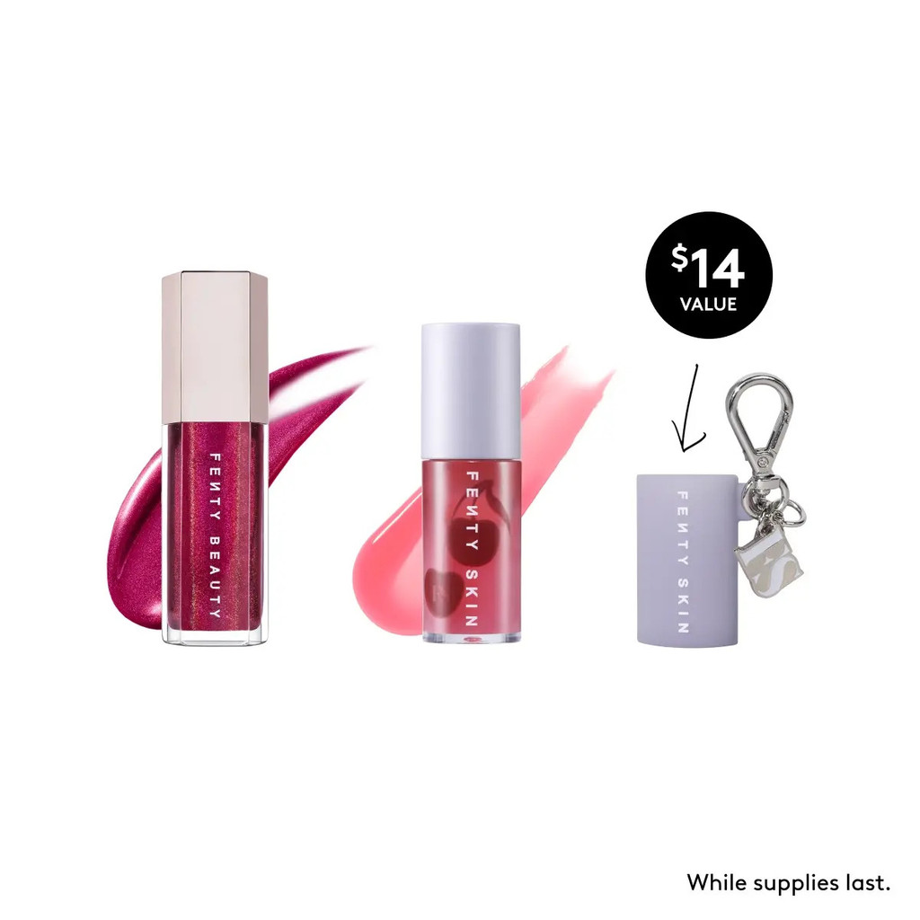 Fenty GlossBomb ลิปกลอสและFenty Treatz น้ำยาบำรุงริมฝีปากที่ให้ความชุ่มชื่น พร้อมของขวัญพิเศษ!