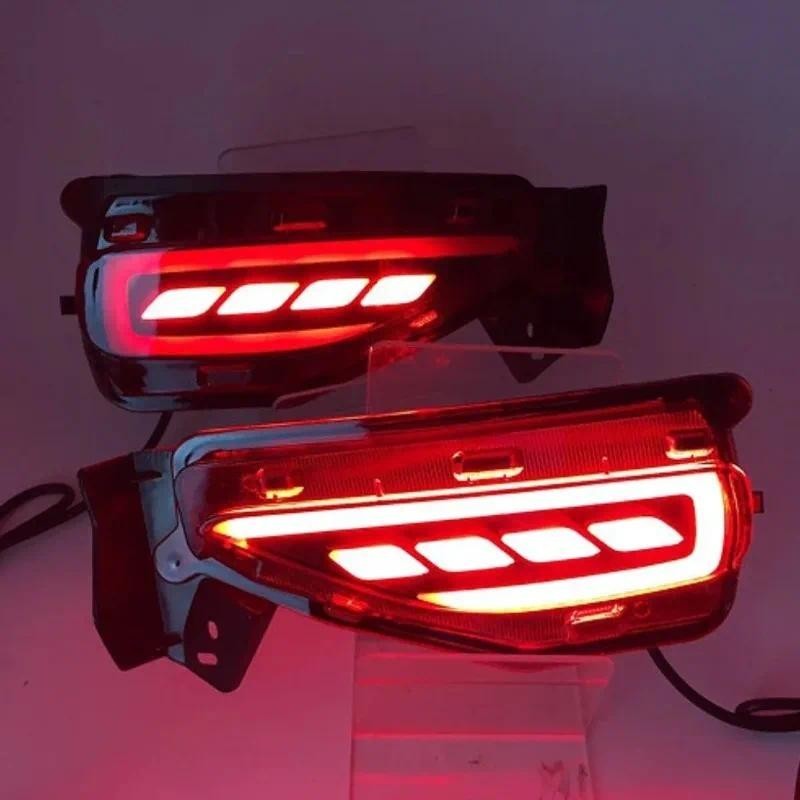 2PCS สําหรับ Toyota Fortuner SW4 2015 2016 2017 2018 2019 2020 LED Reflector light ด้านหลังกันชนหมอก