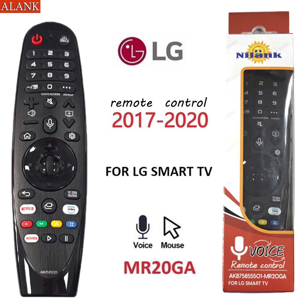 ALNAK พร้อมรีโมทคอนโทรลควบคุมด้วยเสียง/เมาส์ เหมาะสําหรับ LG Smart TV AN-MR20GA, 2017-2020