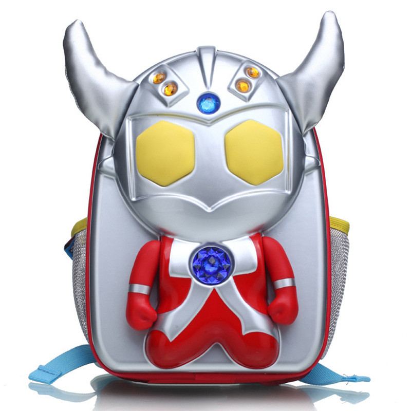Spot Goods#Ultraman children's school bag for boys in elementary school3Year-Old Kindergarten2First 