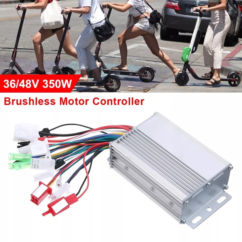 จักรยานไฟฟ้าและสกู๊ตเตอร์มอเตอร์ E-Bike พร้อมคอนโทรลเลอร์ A8R3 แรงดัน 48V พลังงาน 350W ไม่มีแปรงถ่าน