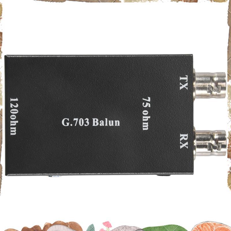 2.048Mbps G703 Coaxial BNC to RJ45 Transmitter E1 Converter Balance to Unbalance 75 Ohm to 120 Ohm I