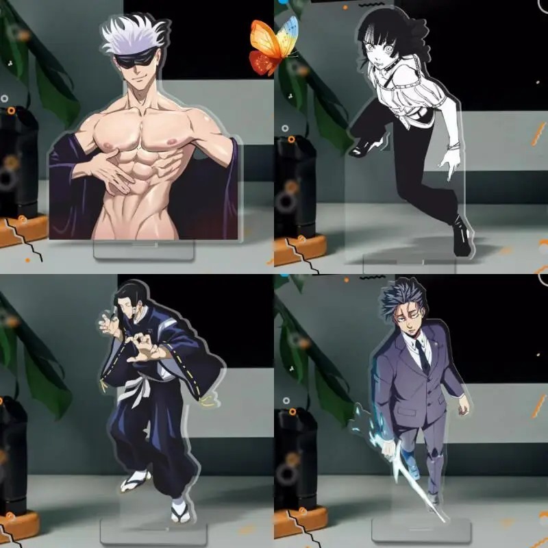 อะนิเมะ Standee รุ่น Jujutsu Kaisen สงครามสะกด Gojo Satoru Shoko Ieiri Nonotoshi Hiromi Mica โต๊ะเรี