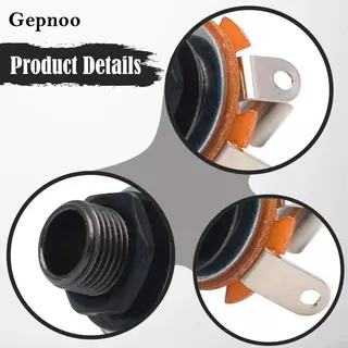 [Gepnoo] แจ็คสเตอริโอ 1/4 ", แจ็คเมาท์แผงโมโน 6.35 มม., แจ็คอินพุตกีตาร์หญิง 1/4 นิ้วสําหรับ DIY ซ่อมเท้าเหยียบสวิตช์เท้า