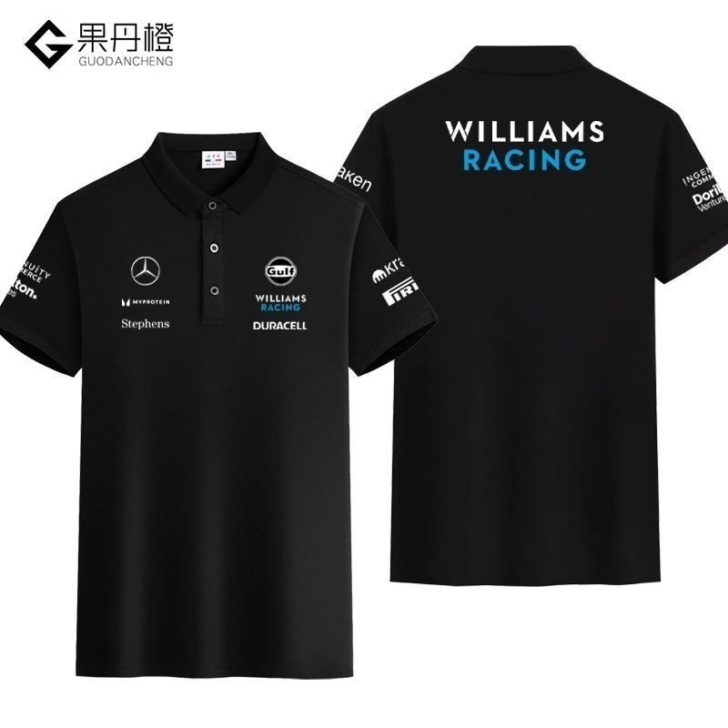 เสื้อโปโล  Fashion Cotton Polo Shirt Williams Team Alben  F1 racing  wearing polo shirts summer S-3XL