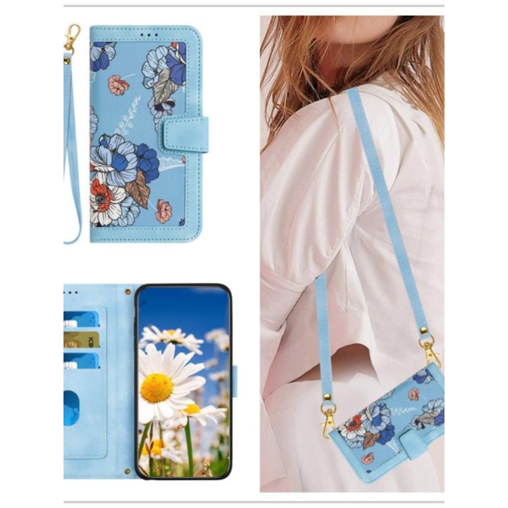 เคส samsung a54 5g เคส samsung a15 5g S25FE ดอกไม้ญี่ปุ่นหนังเหมาะสําหรับ Samsung A17 เคสโทรศัพท์ ga