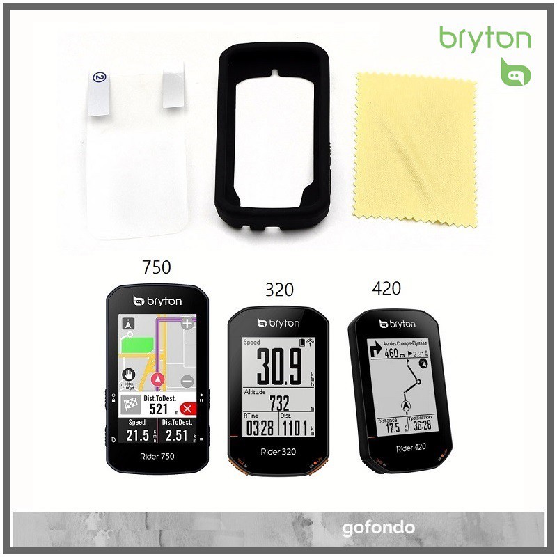 Bryton Rider 750SE 420 320 15 NEO ฝาครอบป้องกันเคสซิลิโคนหน้าจอสีดํา Tinted