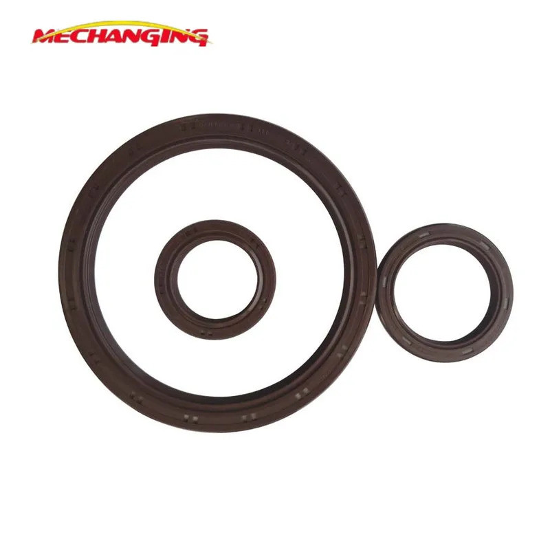 สําหรับ HYUNDAI COUPE (GK) 2.7 V6 G6BA G6BA-Y G6BA-G 3PCS เพลาข้อเหวี่ยงซีลน้ํามันเครื่องยนต์ปะเก็นย