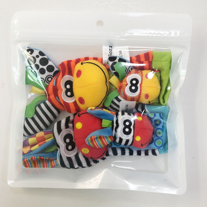 Sozzy Wrist Band ถุงเท้า Rattle ทารกแรกเกิด 0-June Baby Group ชุดกล่องสร้อยข้อมือ Early Education ขอ