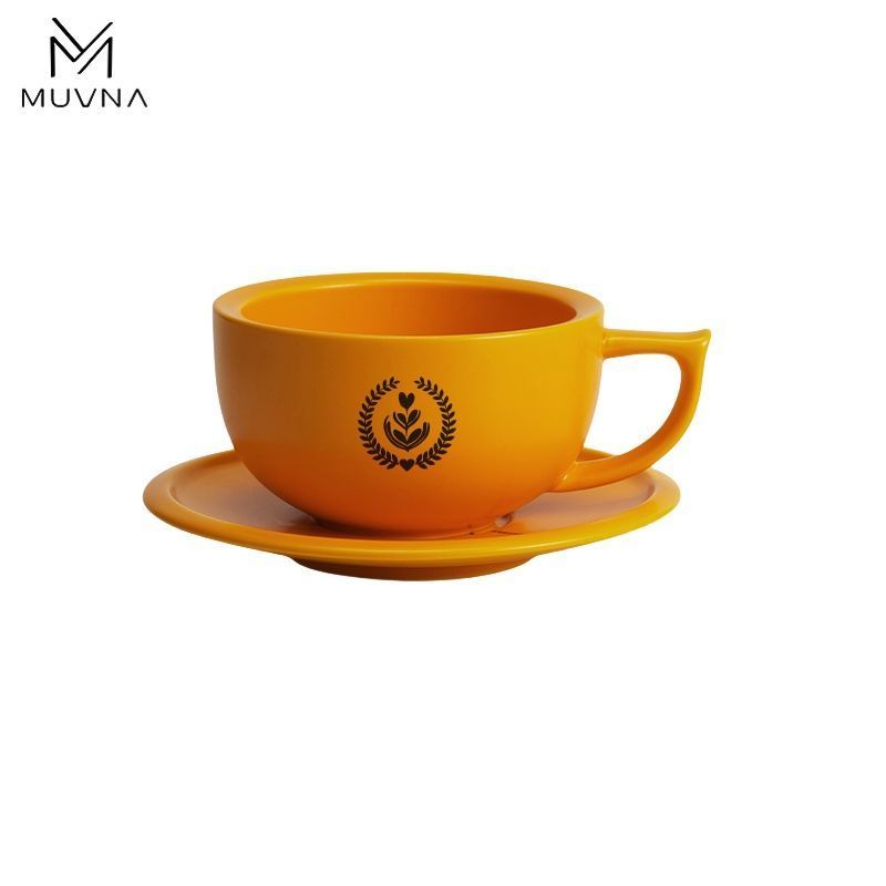 MUVNA Japanese Kalei latte Coffee Cup เซรามิค latte Cup 280ml Sawada latte Cup ชุดถ้วยกาแฟ x