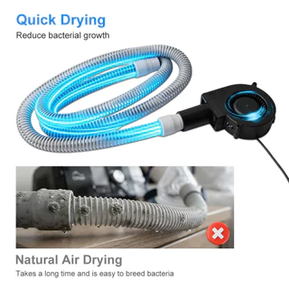 เครื่องทําความสะอาด CPAP แบบพกพาเครื่องกําเนิดโอโซน Sanitizers และเครื่องท่อ CPAP สําหรับ 22 มม. 15 มม. CPAP ท่ออุปกรณ์ทําความสะอาด