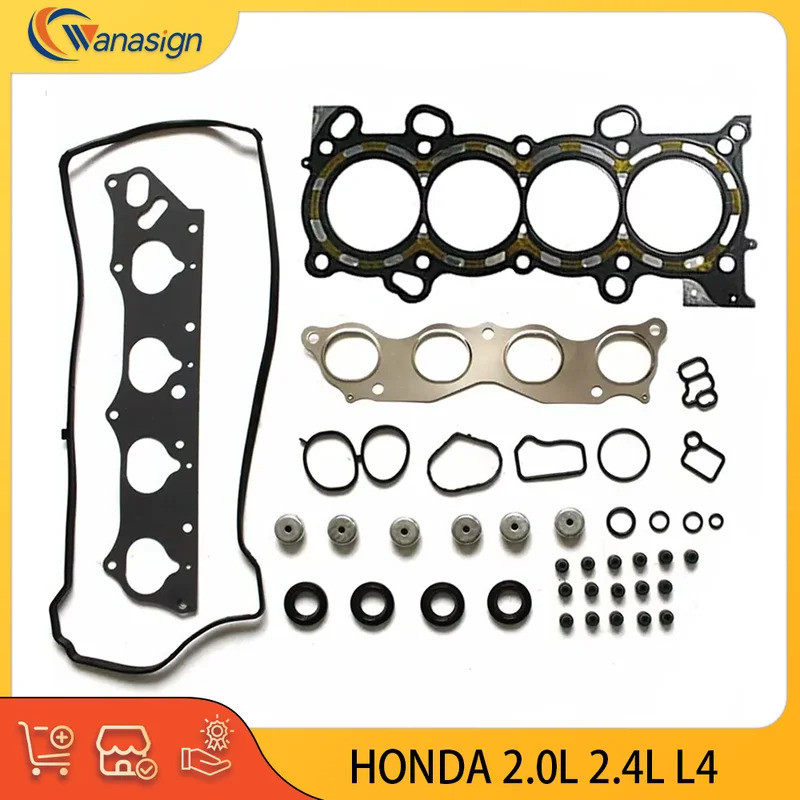 เครื่องยนต์ฝาสูบปะเก็นชุด Fit สําหรับ Honda 2.0L 2.4L L4 GAS DOHC K24A2 K20A6 K20Z2 K24A3 K24A 2000-