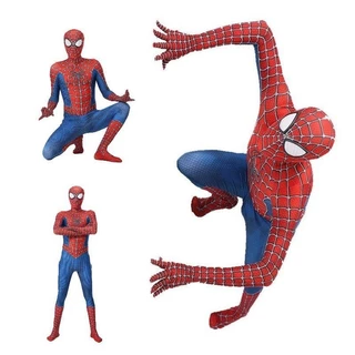 🚚สต็อกไทย ส่งไว 24 ชม ชุดคอสเพลย์ Spider Man ชุดซูเปอร์ฮีโร่เด็กชาย ชุดสไปเดอร์แมน เครื่องแต่งกาย 3D ชุดเด็กสไปเดอร์แมน