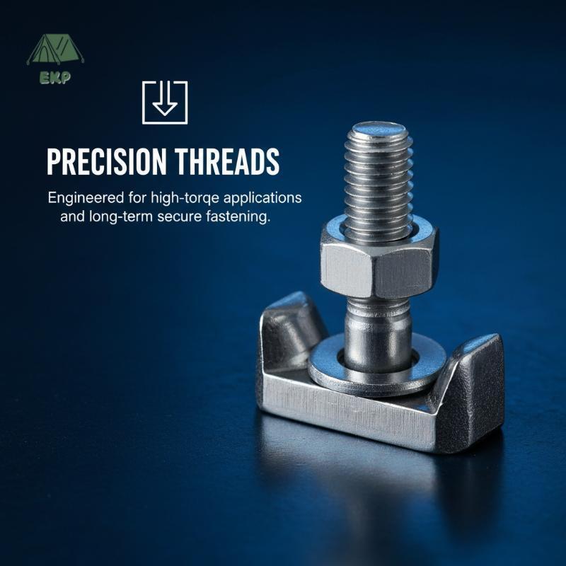 [EKP] Heavy Duty T Bolt Screw สําหรับอุปกรณ์เสริมในรถยนต์แบตเตอรี่ที่เชื่อถือได้และทนทานอะไหล่ทดแทนส