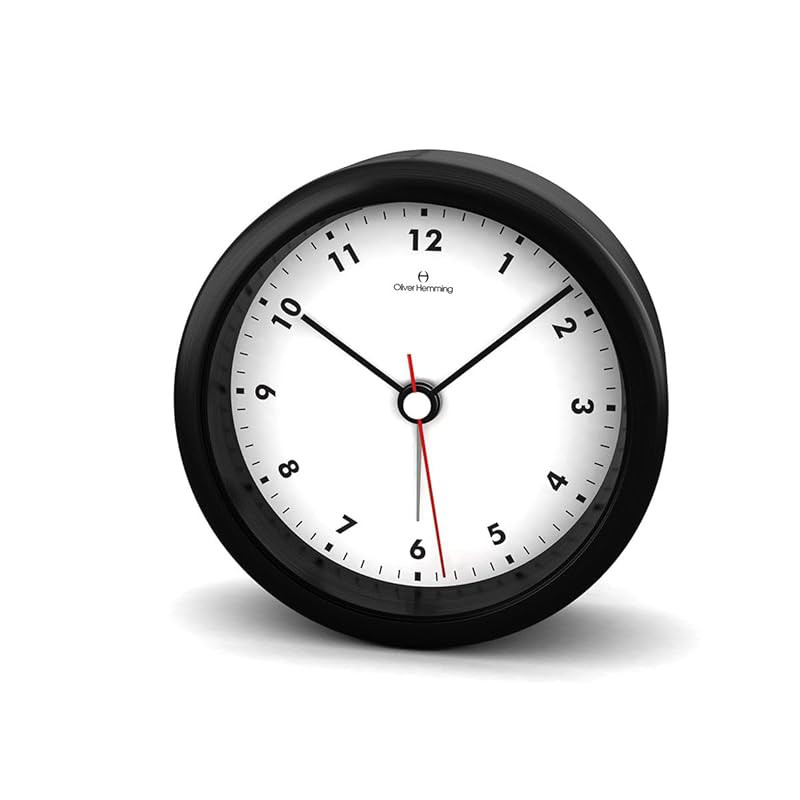 [Oliver Hemming] Alarm Clock Table Clock British Brand Alarm 80mm HX80B85W (HX80B85W) [Parallel Impo