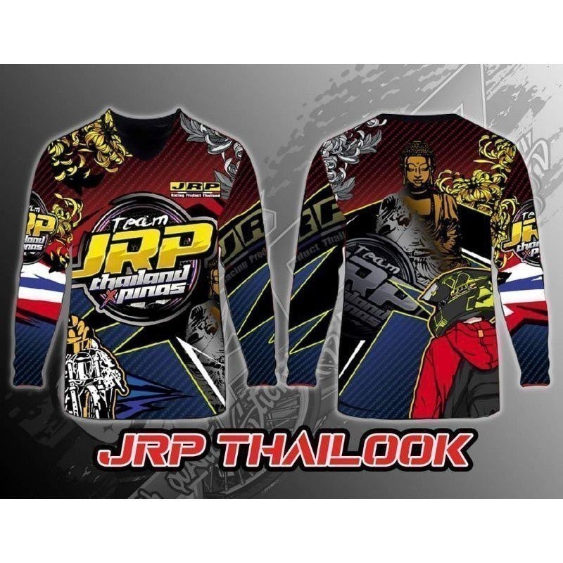 เสื้อยืดแขนยาว 3D Jersey พรินต์ลายเต็มตัว ดีไซน์สวยงามแบบไทยๆ ไซส์ XXS - 6XL KD3A