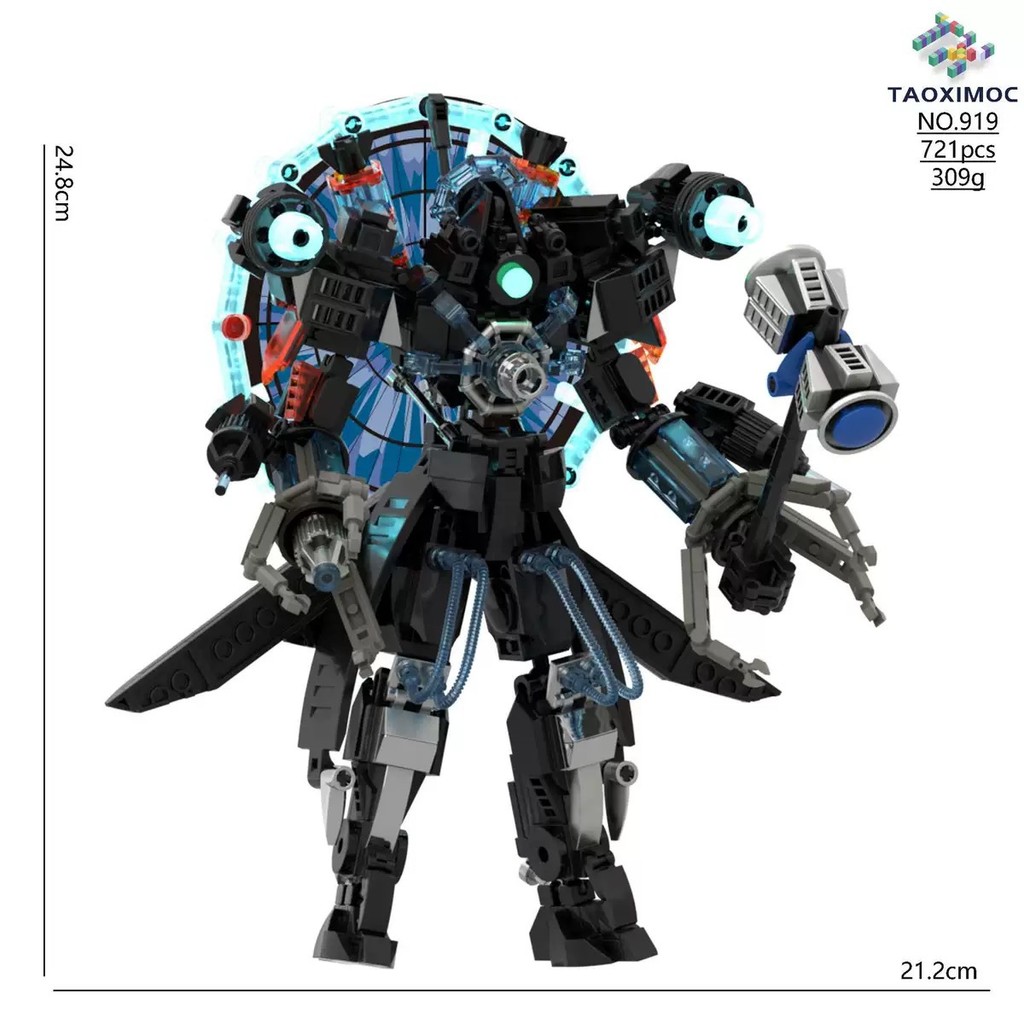 รุ่นอัพเกรดใหม่ โถสุขภัณฑ์ Skibidi Man vs Titan Clock Man Giant Double Titan Audio Man
