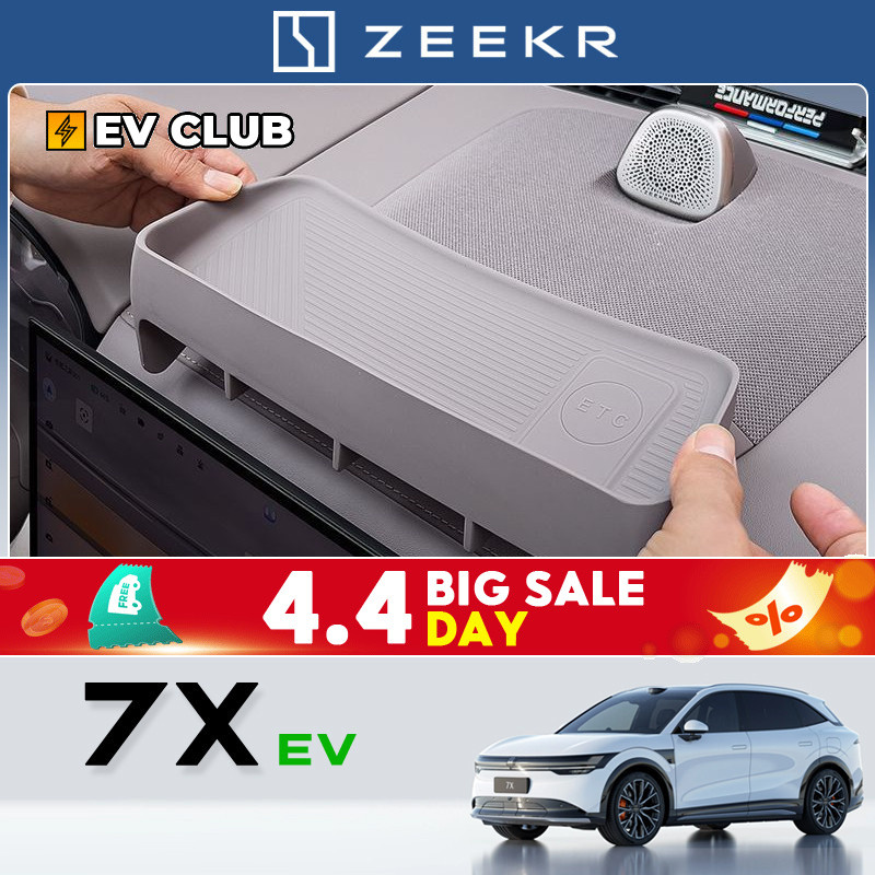 2025 geely zeekr 7x SUV ev รถพิเศษเฉพาะหน้าจอกล่องเก็บของด้านหลังวัสดุซิลิโคนกาวฟรี Central Control 