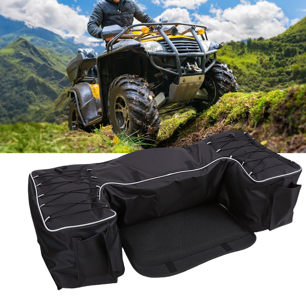 กล่องเก็บของ ATV พร้อมเบาะรองนั่ง 50L ATV กระเป๋าเก็บของที่นั่งด้านหลัง 4 ล้อกระเป๋าเกียร์สําหรับ AT