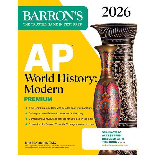 หนังสือกระดาษ 666 AP World History: Modern Premium, 2026 หนังสือภาษาอังกฤษ