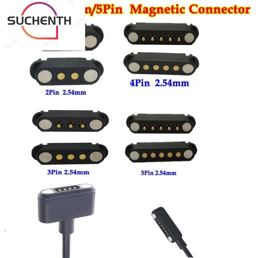 SUCHENTH Pogopin Magnetic Connector, 2A กันน้ํา DC Magnetic Pogo Pin Connector, 2Pin 3Pin 4Pin 5Pin 