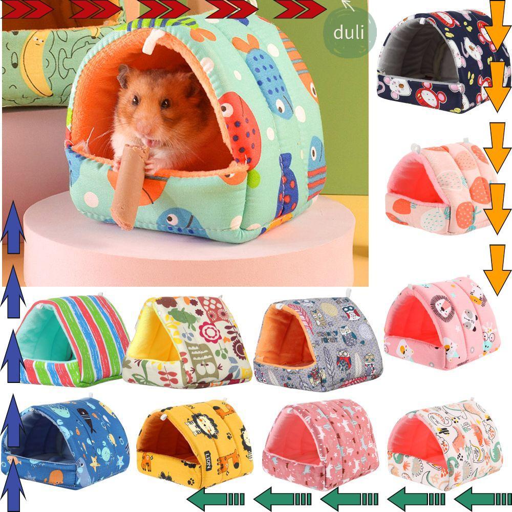 ติงเหลียน สัตว์ขนาดเล็กนอนเตียงน่ารักมินิกรงฤดูหนาวกระต่ายกระรอกหนูตะเภารัง