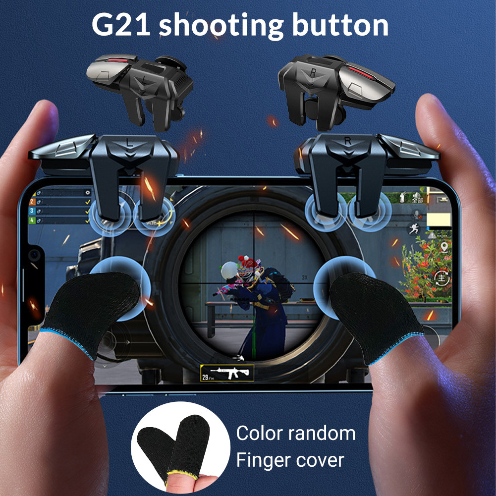 ปุ่มช่วยยิงมือถือ 4 ขาความแม่นยำสูง สำหรับเกมยิงแนวปืนและ MOBA