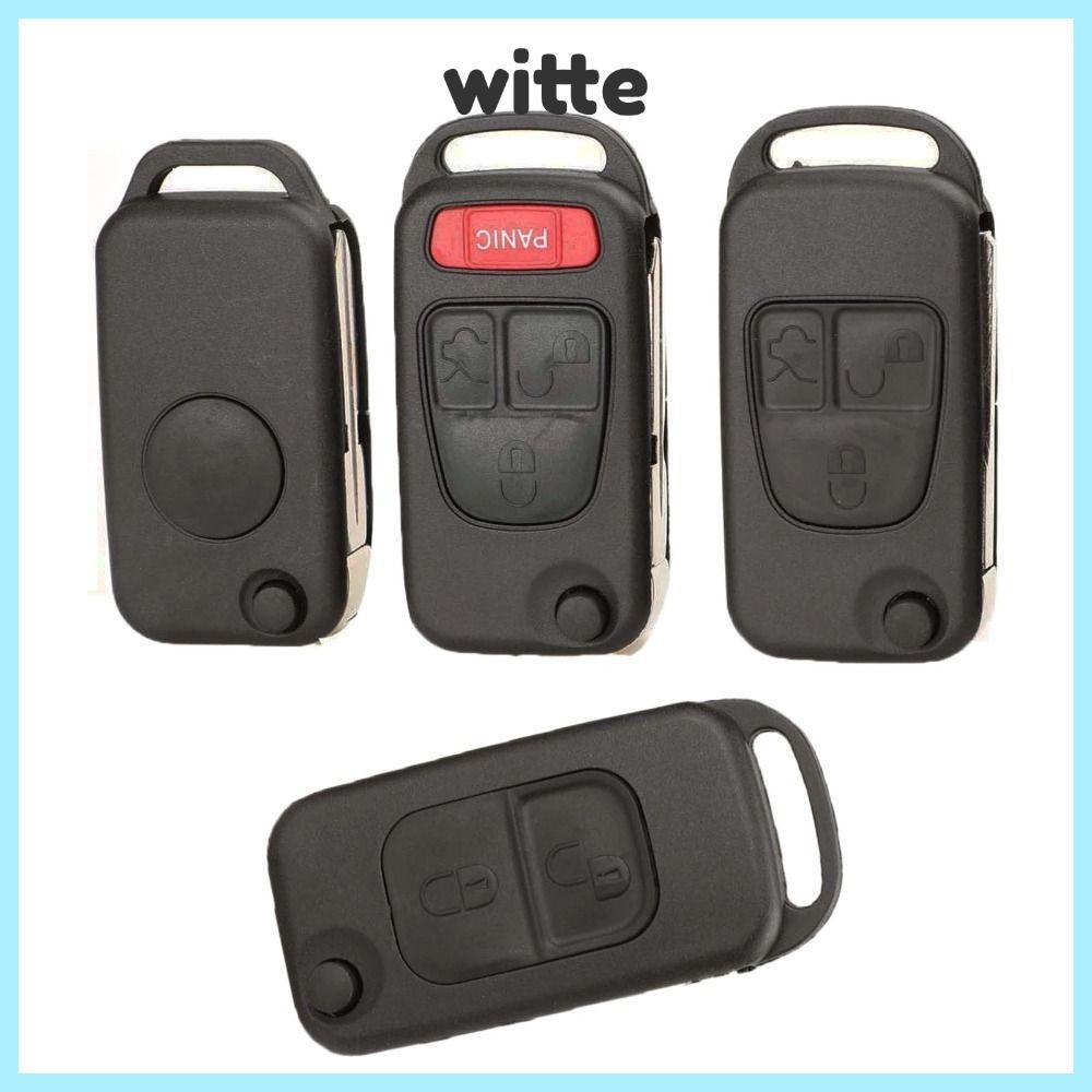 Witte Remote Key, HU39 HU64 Flip Car Key Cover, 1/2/3/4 ปุ่มพับ Key Shell สําหรับ Benz B200 A160 W12