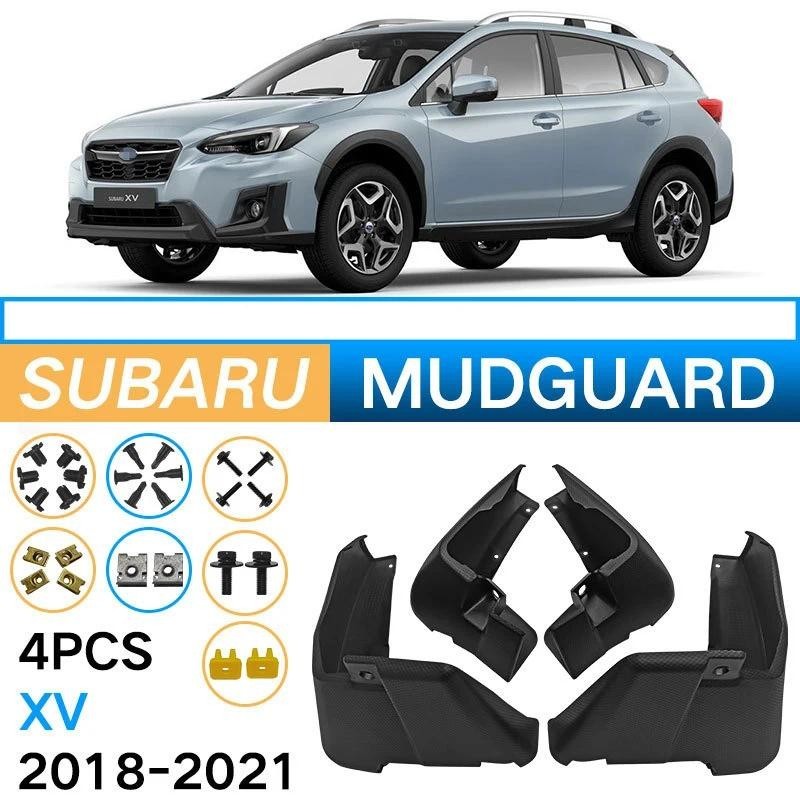 SUBARU 4PCSสําหรับSubaru XV 2018 2019 2020 2021 Fender Mudguard Mud Flaps Guard Splash Flap Mudguard