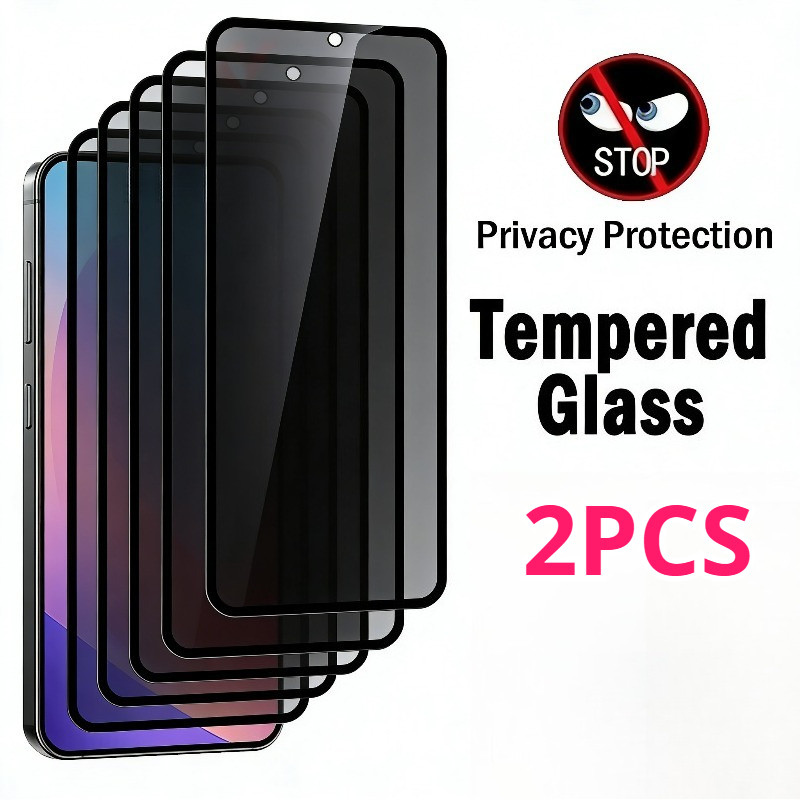 1-2 ชิ้นความเป็นส่วนตัวสีดําขอบกระจกนิรภัยสําหรับ vivo V19 V17 V15 V11i V11 Pro Neo รัสเซีย Anti-Sho