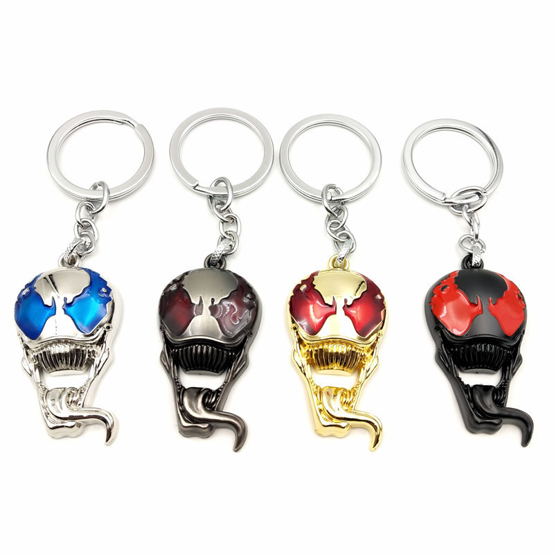 ภาพยนตร์ Merchanded Venom: Deadly Guardian Model พวงกุญแจจี้โลหะผสม