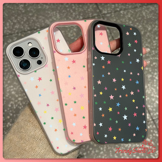 เคสโทรศัพท์แบบ 2 in 1 ซิลิโคนใส เคสเยลลี่ เคสไอโฟน 13 แสงดาวกระจายพุ่ง  สำหรับ iPhone17 16 15 14 13 12 11 Pro Max X XR X