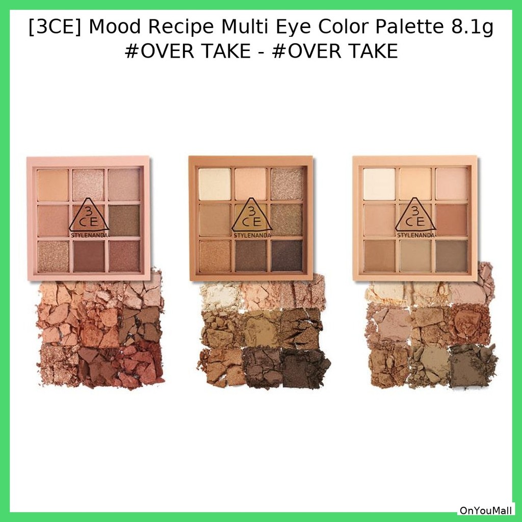 [3CE] Mood Recipe Multi Eye Color Palette 8.1g #OVER เอา - #OVER TAKE / อเนกประสงค์ ความพยายามโดย On