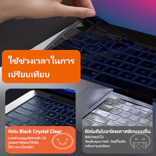 Ultra Thin Soft แป้นพิมพ์ผิวสําหรับ 2026 Macbook air 13 M1 M2 M3 M4 M5 Pro 14 16 นิ้วสีดําคริสตัลฟิล์ม air 15 A3113 A3114 A2992 A2918 A2991 A2337 A2338 แล็ปท็อปอุปกรณ์เสริม