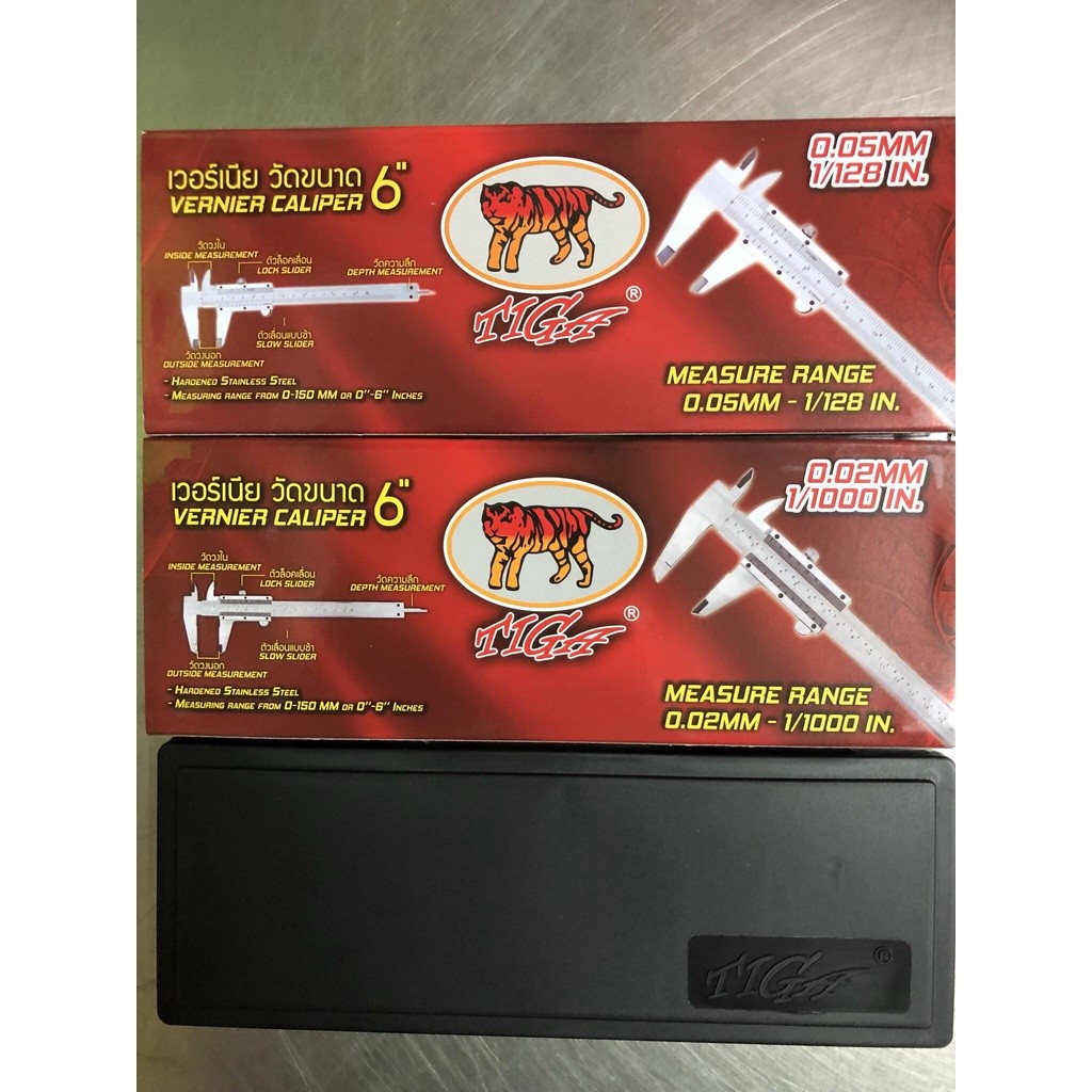 🎟พร้อมส่ง🎟 เวอร์เนีย เวอร์เนียร์ คาร์ลิปเปอร์ TIGA 6" x 1/1000in และ 6" x 1/128in 8” x 1/128in