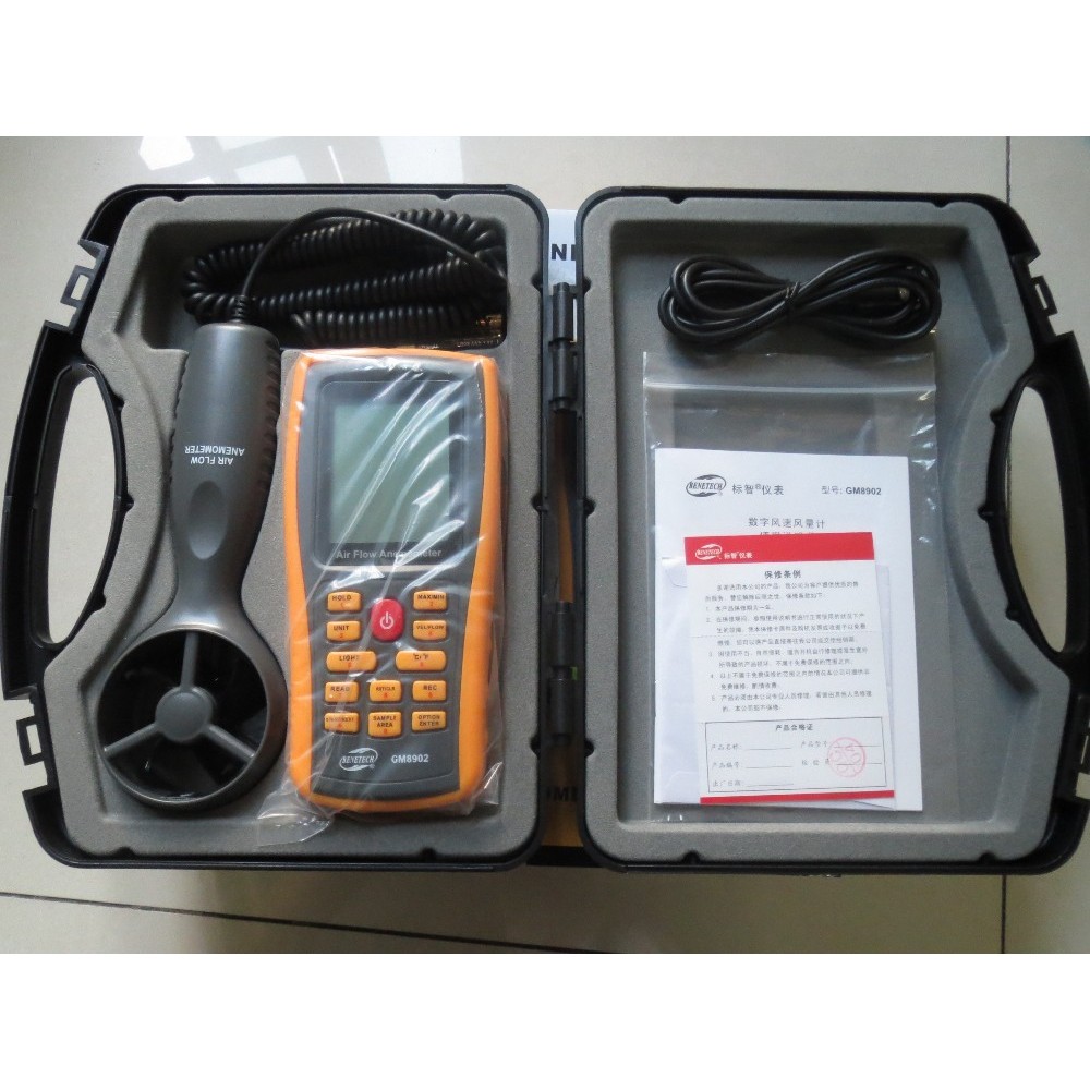 ใหม่และต้นฉบับ Air Flow เครื่องวัดความเร็วลม GM8902