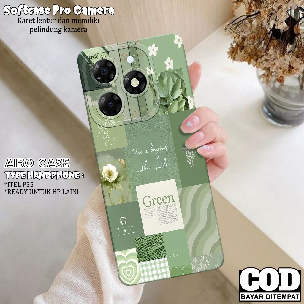 HP ล่าสุด ITEL P55 4G NFC Softcase - เคสแฟชั่น AESTHETICE - ITEL P55 4G NFC Phone Case - ITEL P55 4G