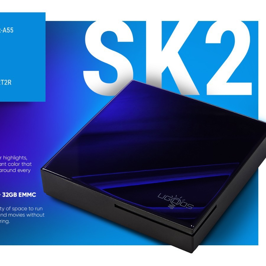 Ugoos SK2 Set-Top Box Streaming Media Player UHD WIFI6 Dolby Certification RTD1325 TVBOX