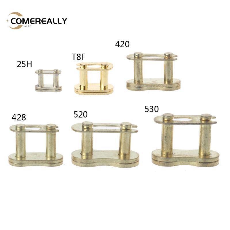 COME โซ่รถจักรยานยนต์ Master Buckle Ring Link 25H T8F 420 428 520 530 Connecto