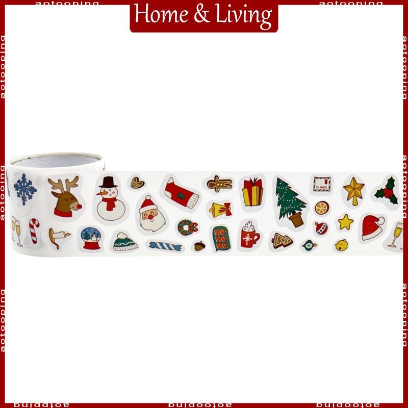 AOTO 300 ชิ้นคริสต์มาสสติกเกอร์สําหรับบรรจุภัณฑ์ Planner Journal แท็บเล็ตสเก็ตบอร์ดเด็กสติกเกอร์สร้า