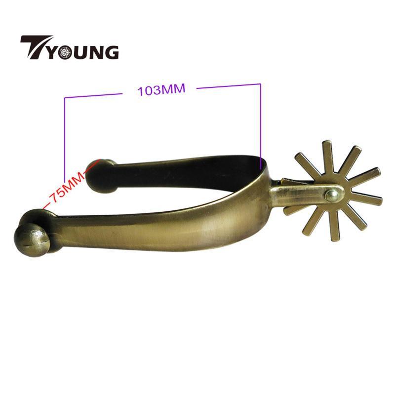[มีจําหน่าย] 2 ชิ้น Horse Spurs Smooth Horse Boot Spurs ตกแต่ง Horse Riding Spurs สําหรับอุปกรณ์ฝึกซ